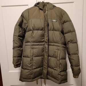 L.L. Bean Olive Green Puffer Jacket